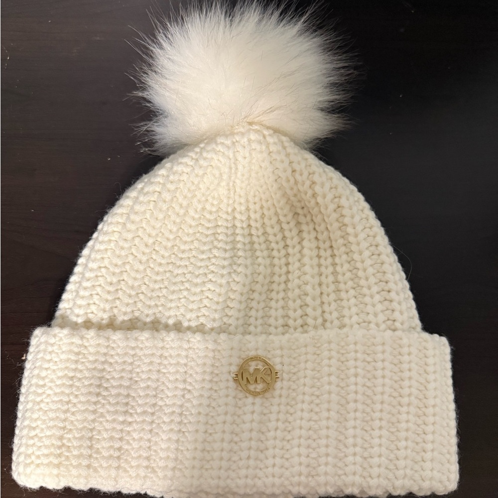Women’s Michael Kors Cream Beanie